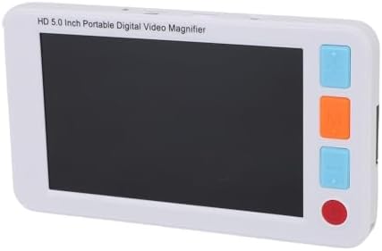Dpofirs Reading Magnifier with 5 Inch Screen | 3-48x Zoom, Video Recording & Freeze Function for Newspapers