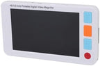 Dpofirs Reading Magnifier with 5 Inch Screen | 3-48x Zoom, Video Recording & Freeze Function for Newspapers