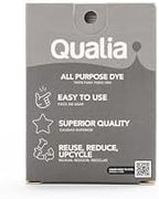 Qualia All Purpose Powder Fabric Dye, Easy to Use Dye for Natural Fabrics: Cotton, Wool, Silk, Wood, & Linen, Ultra Concentrated Colors, Gray, 3 Pack