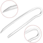 10-Pack Preformed BTE Earmold Hearing Aid Tubes Replacement, Clear Soft Flexible Tubing 3.1mm OD 2mm ID, Cut-to-Length to Reduce Feedback, Size 13#