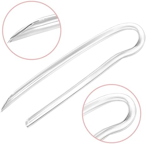10-Pack Preformed BTE Earmold Hearing Aid Tubes Replacement, Clear Soft Flexible Tubing 3.1mm OD 2mm ID, Cut-to-Length to Reduce Feedback, Size 13#