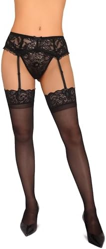 GARGALA Lace Garter Belt for Thigh High Stockings Sock Suspender Women