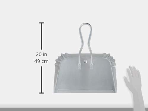Quickie Bulldozer 17" Aluminum Dust Pan, for Heavy Duty Dusting and Debris Collection