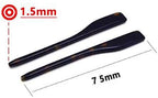 Glasses arm Covers,Spectacle Legs, 2 Pairs Eyeglass End Tips Ear Sock Pieces Tubes Replacement for Thin Metal Eyeglass Temple Arm