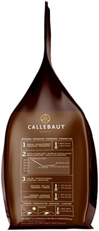 Callebaut Belgian Dark Couverture Chocolate Semisweet Callets, 54.5% - 5.5 Lbs