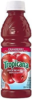 TropicanaÃ‚ Cranberry, 10-oz. Plastic Bottles, 24 per Carton