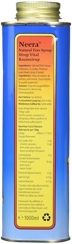 Neera Natural Madal Bal Syrup/Sirope De Savia - Blue - 1000 ml - Master Cleanse Diet with Maple Syrup - Natural 7 Day Detox Cleanse
