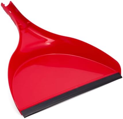 Da Vinci Curved Angle Broom & Dustpan Combo Pack - Heavy Duty Wide Broom for Indoor/Outdoor Sweeping, Steel Telescopic Handle, Durable PVC Bristles, Ideal for Pet Hair, Dust, Kitchen & Rough Surfaces