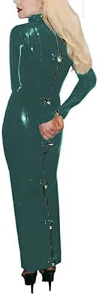Lockable Costume Lockable Dress Bag Wear Male Women Night Club Wear,Dark Green,M