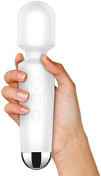 Back Small Bullet Massage for Women - Rechargeable Electric Body Mini Personal Massager - for Foot - Arm Muscle Relaxation (White)