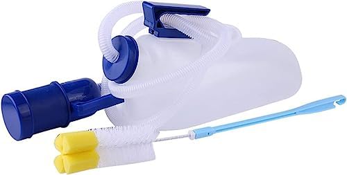 2000ml Large Capacity Urinal Portable Men's Urinal with 1.6m Long Tube for Bedridden Patients Urinal
