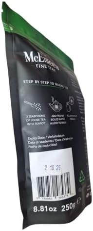 McEntee's Irish Breakfast Tea 250g / 8.81 oz Bag – BLENDED IN IRELAND - STRONG & CITRUSY - Ceylon and Assam