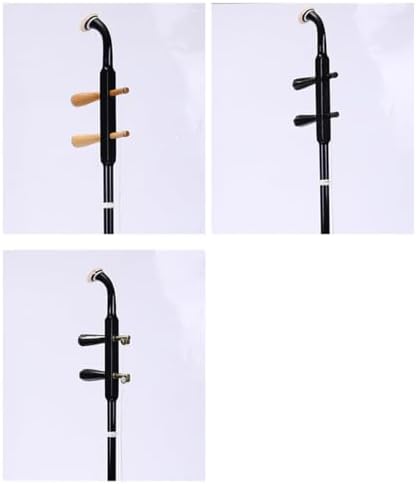 wood Erhu with Bow and Accessories round stick Erhu instrument major beginner Erhu complete set of national instruments (Wood spindle)