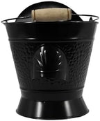 Coal Hod Bucket - Black - Decorative Appeal - for Fireplace & Pellet Stove Ashes - Easy Hopper Filling - Handle - Lightweight