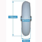 8 Inch Electric Wheelchair Front Wheel Accessories 200x50 Solid PU Front Wheel Flexible and Durable