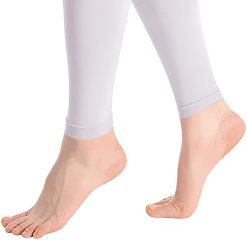 Medical Compression Pantyhose for Women & Men, 20-30mmHg Graduated Support Tights, Opaque Footless Waist High Compression Stockings & Leggings for Varicose Veins, Edema, Flight, DVT, White, 3XL