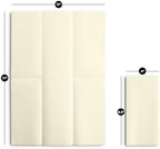 Linen-Feel Cream Paper Napkins - Decortive Cloth-Like Disposable Dinner Napkins - Soft And Absorbent Napkins for Thanksgiving, Party, Wedding, Bathroom Or Any Occasion. (Pack of 100)