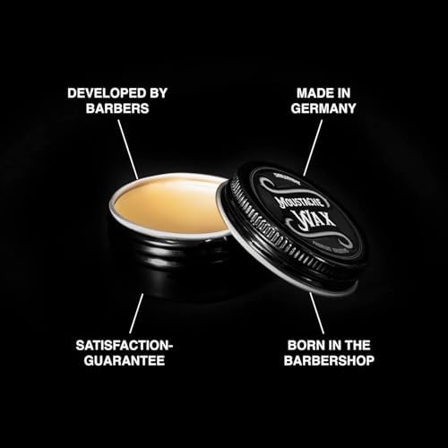 Charlemagne Mustache Wax - 0.5 Oz, Pack of 1, Lime - Strong Hold Styling with Beard Wax - Barber-Developed Beard Balm Styling