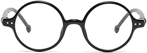 JOVAKIT Retro Round Blue Light Blocking Glasses for Women Men, Literary Vintage Style Non-prescription Computer Eyeglasses