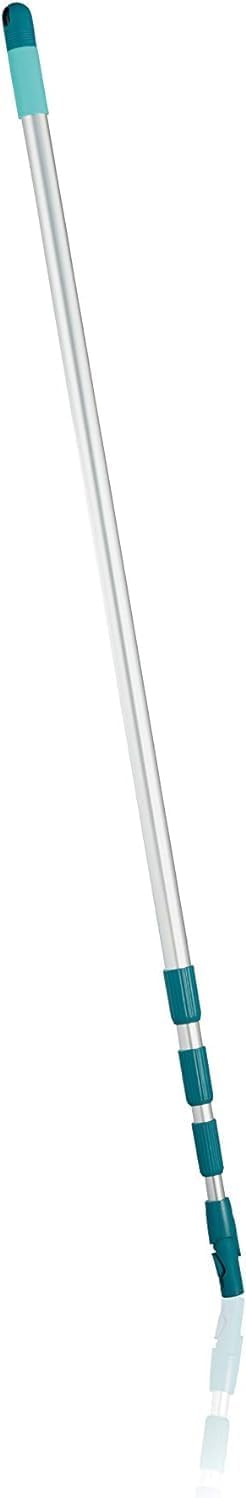 Leifheit Click System Handle, Mop Handle Adjustable and Extendable Between 145-400 cm, Telescopic Pole to Extend Reach of Squeegee, Duster or Mop Head