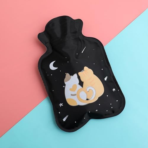 Thereisno Cartoon Mini Hot Water Bottle Portable Winter Hand Warmer for Girls Pocket Hand Feet Warm Water Filling Hot Water Bag Hot Water Bag