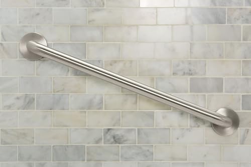 Moen Home Care Bathroom Safety 36 Inch Stainless Steel Handicap Grab Bar for Bathtub and Shower, Elderly Assistance Product with Concealed Screws, 8736