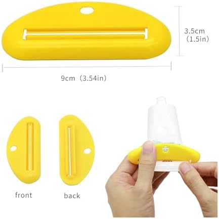 Toothpaste Squeezer, Tube Squeezer Tool Roller, Dispenser Toothpaste Tube Squeezer Tooth Pastetooth Paste Squeeze (4 Colors)