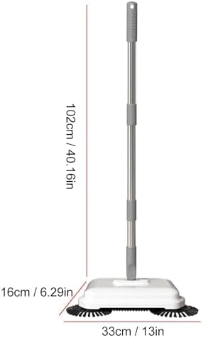CHEOTIMEMicrofiber Spray Mop for Floor Cleaning, Hand Push Sweeper Professional Efficient 360 Degree 2 in 1 Foldable Compact Wet Dry Dual Use Floor Cleaning Mop for Hard Flat Floor