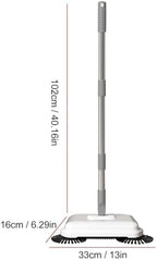 CHEOTIMEMicrofiber Spray Mop for Floor Cleaning, Hand Push Sweeper Professional Efficient 360 Degree 2 in 1 Foldable Compact Wet Dry Dual Use Floor Cleaning Mop for Hard Flat Floor
