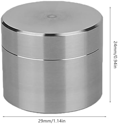awakentti Stainless Steel Pill Case, Waterproof Pill Storage Box Travel, Larger Capacity, Advanced Protection, Travel Pill Organizer for Storing Daily Pill, Supplement (S)