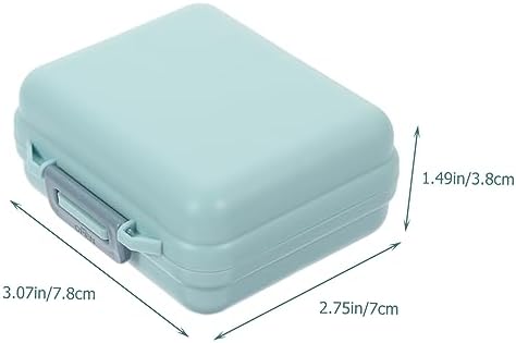Beaupretty Portable Compartment Pills Storage Case Leakproof Medicine Organizer for Travel Compact Vitamin Holder for Outdoor Use Lightweight Design for