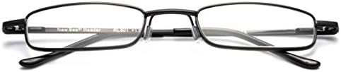 Newbee Fashion -"Pocket Readers Ultra Compact Spring Temple Reading Glasses w/Portable Pocket Clip With Aluminum Case