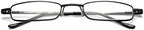 Newbee Fashion -"Pocket Readers Ultra Compact Spring Temple Reading Glasses w/Portable Pocket Clip With Aluminum Case