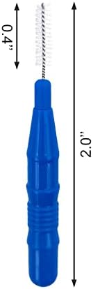 BlingKingdom 50pcs Soft Interdental Brush Teeth Dental Picks Floss Brush Refill Flosser Toothpick Cleaners Cleaning Tool - Blue