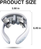 Intelligent Electric Neck Massager With Heat for Pain Relief - Multiple Mode Massager for Neck and Shoulder