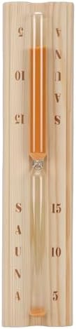 Zerodis Wooden Sauna Hourglass Timer Heat Proof Sand Timer for Spa and Steam Room Garden Recreation