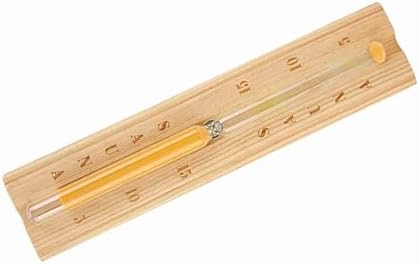 Zerodis Sauna Hourglass Sand Timer, 15 Minutes Countdown Clock, Wooden Timer