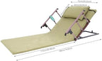 Electric Lifting Bed Backrest, Portable Medical Pillow Lifter with Remote Control, Foldable Guardrail, Long Mat, 661lbs Capacity, 2-80° Adjustable Back Rest for Bed Sitting (Green)