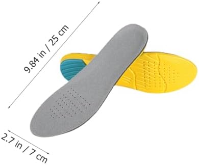 DOITOOL Shock-Absorbing Eva Insoles Breathable Inner Heightening Shoe Pads Thickened Sports Shoe Cushions for Running Men and Women Size 35-40