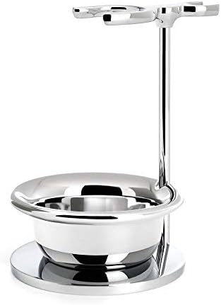 MÜHLE Chrome Shaving Set Stand for SOPHIST and CLASSIC series Brushes & Razors with Bowl