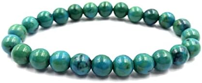 AAA Natural “CHRYSOCOLLA C " Gemstone 8mm Round Beaded Stretchable Bracelet,Gift for Men & Women,Designer Bracelet,Couple Bracelet, Bye Bye Anxiety Bracelet, Unisex Bracelet