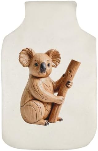 Azeeda 'Carved Koala' Hot Water Bottle Cover (HW00049286)