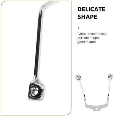 Generic 2pcs Eyeglass Nose Bracket - Stainless Steel Spectacles Nose Pad Support Bracket - Metal Eyewear Bridge Holder Accessory for Adults Eyeglass Frames Replacement