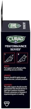 CURAD Performance Series Infrared Ankle Support, Elastic, Large/X-Large