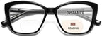 Bifocal Reading Glasses Women Cat Eye Oversized Blue Light Blocking Computer Readers Designer Clear Top Eyewear PT2001