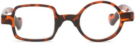 Classic Reading Glasses for Seniors Stylish Frame with Round and Square Lenses, Unisex Readers for Men and Women
