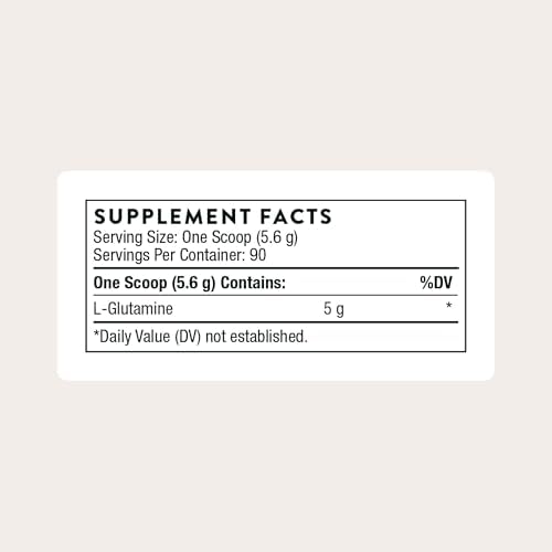 THORNE - L-Glutamine Powder - Amino Acid Supplement for Immune System & GI Health - Promotes Post-Exercise Muscle Cell Repair* - NSF Certified for Sport - Gluten, Dairy & Soy-Free - 90 Servings
