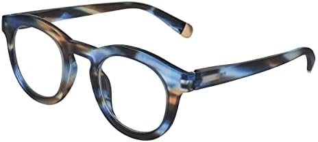 Peepers by PeeperSpecs Oprah's Favorite Things Women's Round Stardust Blue Light Blocking Reading Glasses