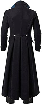 BITSEACOCO Mens Vintage Victorian Steampunk Jacket, Gothic Renaissance Medieval Frock Coat Cosplay Halloween Costume Tailcoat