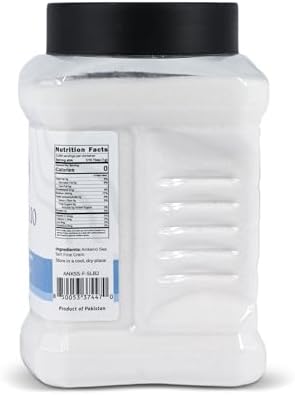 Ankerio Fine Sea Salt - Natural Unrefined Cooking Salt, Clean Flavor, Mineral-Rich, No Additives, Kosher Certified, Large Resealable Jar (5LB)